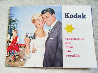 Kodak Kameraprospekt Von 1960,  Mit Kameras Und Zubehör Bild