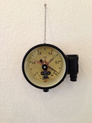 Industrie Design Manometer Druckmess - Gerät Industrial Chic Jielde Loft Vintage Bild