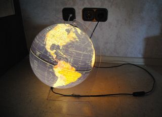 Globus Leuchtglobus Schülerglobus Weltkugel Erde Beleuchtet Licht Ø 25 Cm Bild