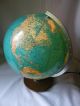 Großer Alter Jro Wechselbild Globus Erdkugel Globe Holz/chromfuß Beleuchtet 30cm Wissenschaftliche Instrumente Bild 2