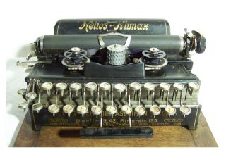 Schreibmaschine Typewriter Máquina De Escribir Helios Klimax Ab 1914 Selten Bild
