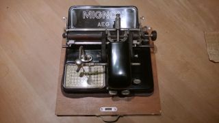 Alte Mignon Aeg Schreibmaschine Modell 4 Bild