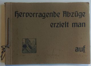 Hervorragende Abzüge Erzielt Man Auf Satrap Papiere Ca.  1910 Bild
