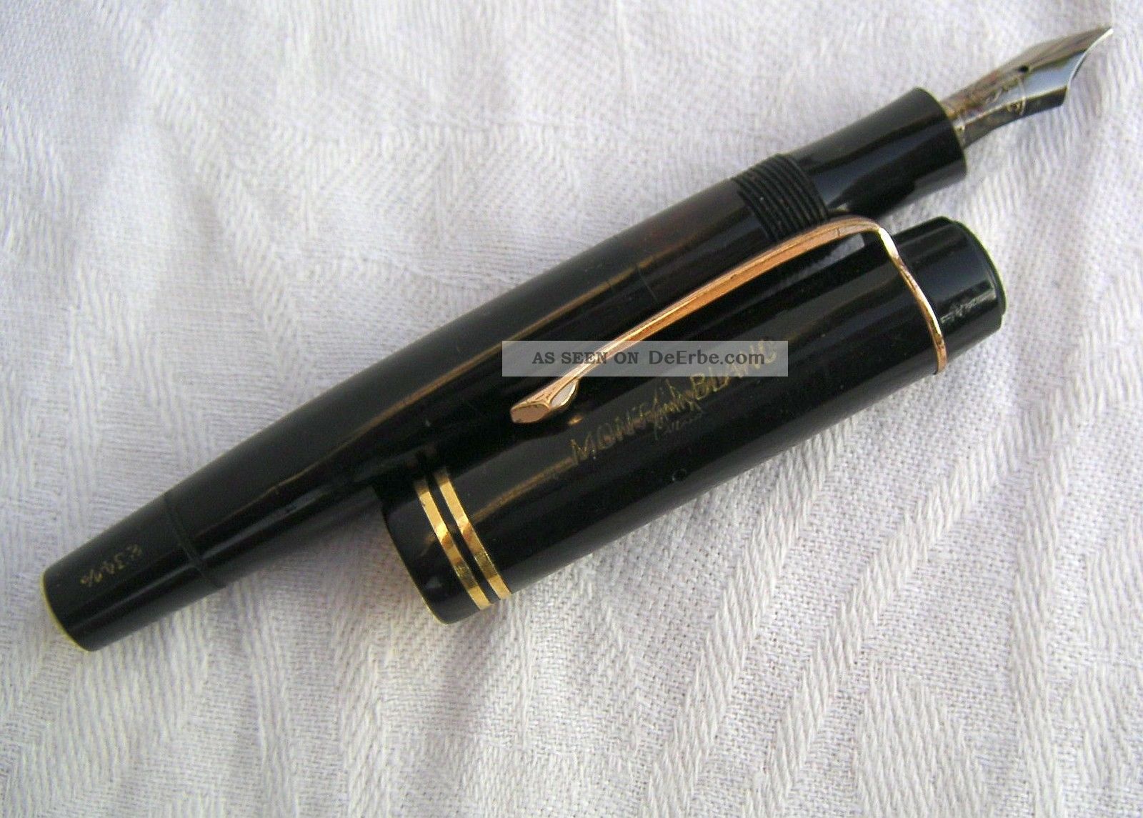 Alter Montblanc Füllhalter Nr. 234 1/2 Mit Originalfeder, Wohl Um 1950 Intakt.