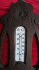 Wetterstation Barometer Thermometer Antik Aus Der Jugendstil Zeit Wettergeräte Bild 1