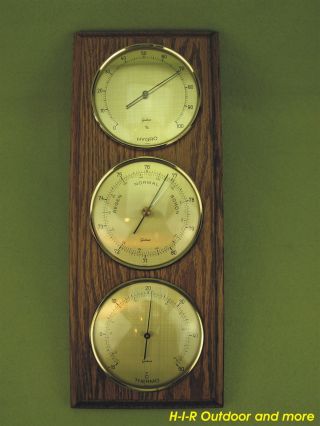 Seltenes Gischard Barometer Thermometer Hygrometer Wetterstation Vintage Rar Bild