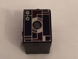 Kodak Beau Brownie,  Double Lens,  Rot/schwarz,  120 Rollfilm,  Um 1930 Bild