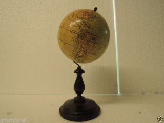 Alter Wunderschöner Kleiner Globus Um 1900 Bild