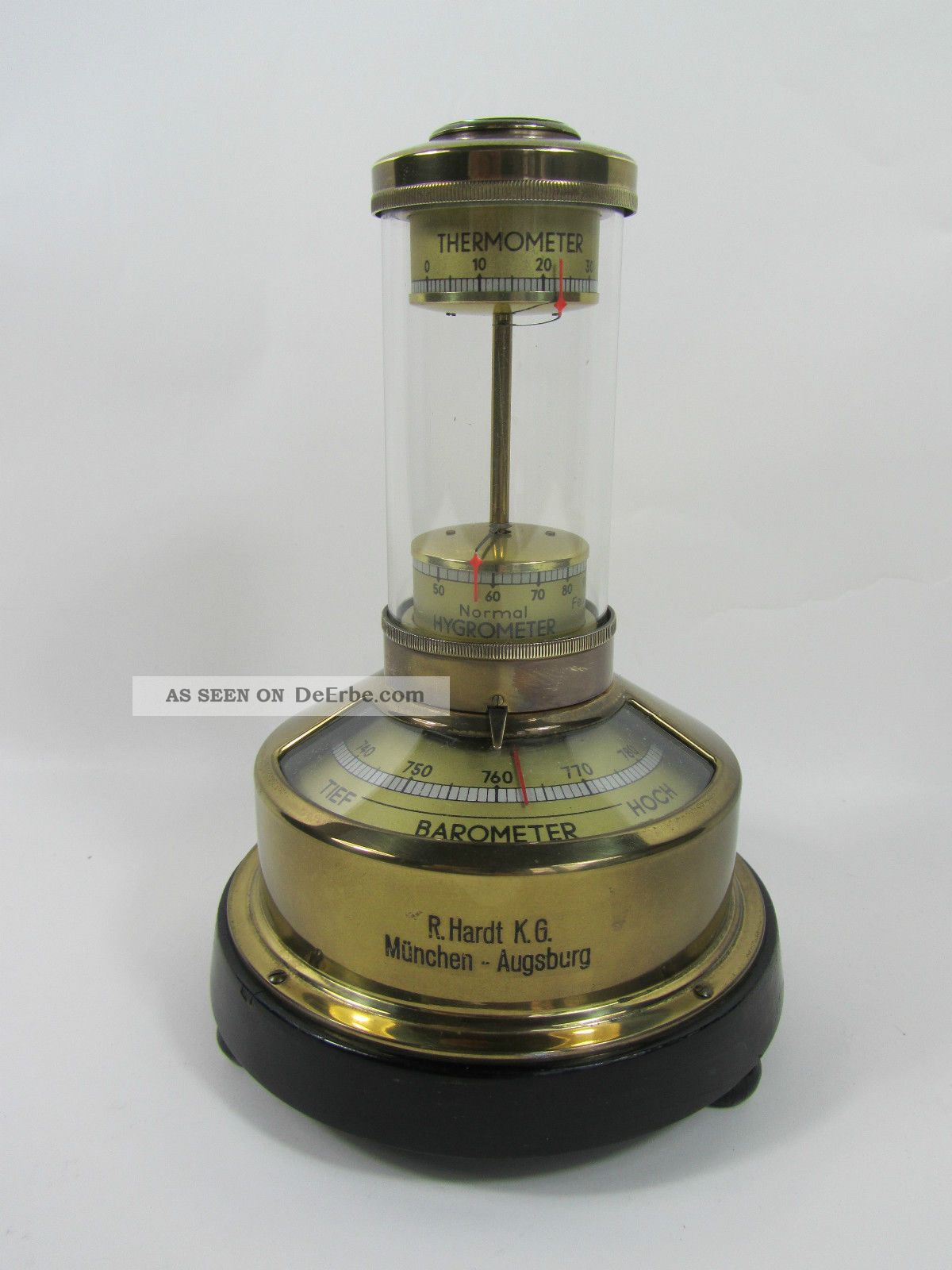 Lufft - Barometer - Thermometer - Hygrometer - Kompass - Wettersäule Um ...