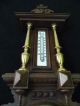 Antikes Barometer,  Wetterstation Mit Messingsäulen In 1a Wettergeräte Bild 6