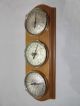 Wetterstation Mit Thermometer,  Hygrometer,  Barometer,  Holz Wettergeräte Bild 3