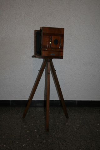 Antike Holzreisecamera,  Edelholz Ca1900,  Top Erhalten Bild