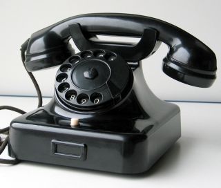 Post Telefon Telefonapparat Wählscheibe Bakelit - Gehäuse Taste Mittig - Xxl - Fotos Bild