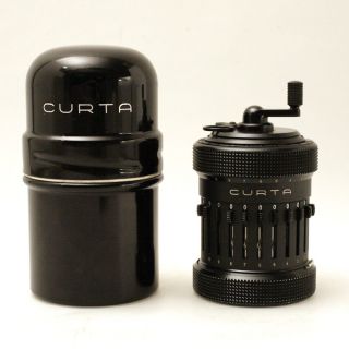 Vintage Curta Ii Type 2 504904 / 1953 - 54 / System Curt Herzstark / Schwarz Bild