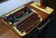 Olympia Splendid 66 Reiseschreibmaschine Mit Roten Tasten - überholt - Antike Bürotechnik Bild 8
