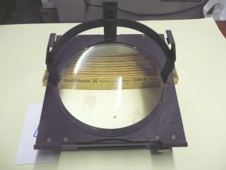Große Glas - Linse - Uraltes Ersatzteil Für Einen Film - Projektor - Ernemann Bild