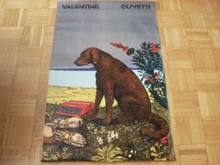 Milton Glaser (für Olivetti Valentine) 1970 Originalplakat Italian Design. Bild