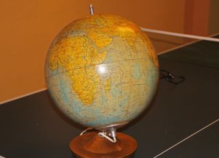 ,  Physikalischer Erd - Globus,  33cm Durchmesser Mit Licht, Bild