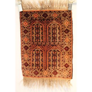 Schöner Alter Feiner Handgeknüpfter Orientteppich Belutsch Old Rug 67x47cm 255 Bild