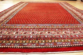 Handgeknüpfter Saruqh Mir Orient Top Nain Teppich Old Rug Carpet 325x220cm Bild