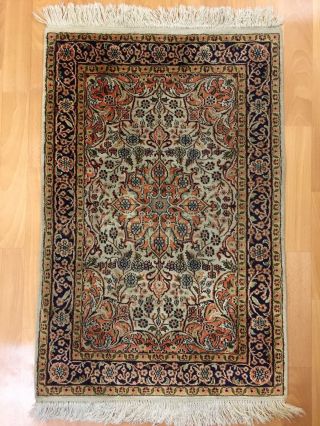Orientteppich,  Teppich,  Rug,  Kashmir Seide 90x60 Bild