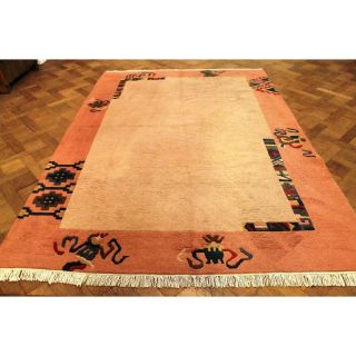 Wunderschöner Dekorativer Handgeknüpfter Designer Teppich Nepal Tibet 205x290cm Bild