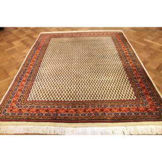 Prachtvoller Handgeknüpfter Orient Palast Teppich Sa Rug Mir 205x250cm Carpet Bild