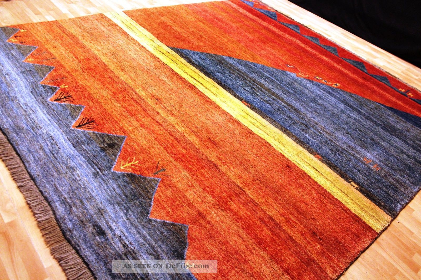 Schöner Designer Gabbeh 360x315cm  Teppich 3410 Carpet Nepal Teppiche & Flachgewebe Bild