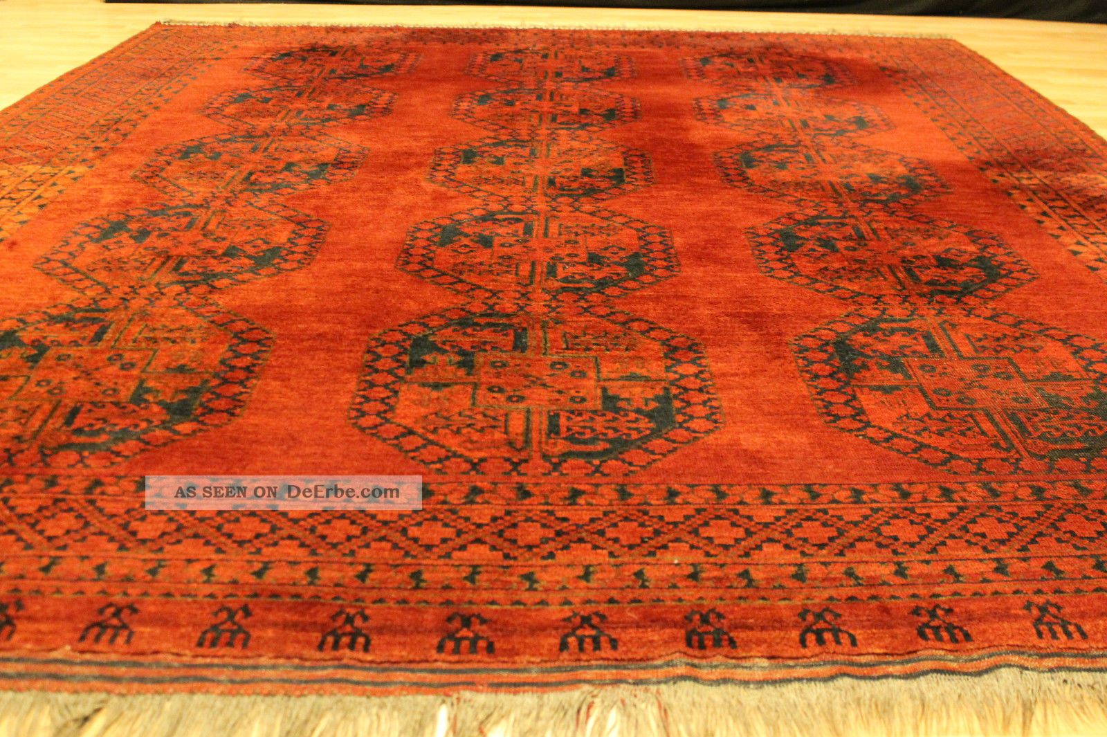 Alter Afghan Buchara 340x275cm Orient Teppich Carpet Tappeto Tapis Afghan 3652 Teppiche & Flachgewebe Bild