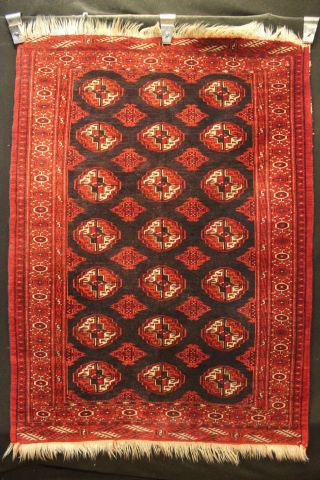 60 Jahre Afghan Erzari Turkmen - Brücke - Orient Teppich Rug Carpet 180x135cm Bild