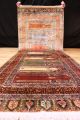 Antiker Seidenteppich Kayseri Seide Teppich Gebetsmotiv Top Silk Seta 225x85cm Teppiche & Flachgewebe Bild 3
