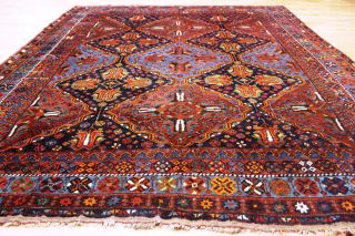 70 Jahre Antiker Yomouth Gashgai Khamsee Kazak Teppich Rug Carpet 275x225cm Bild