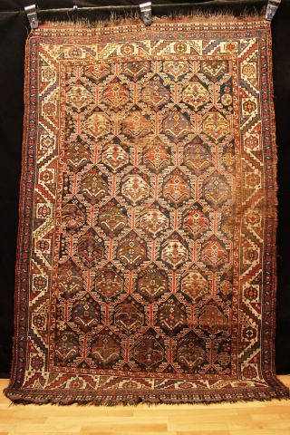 70 - 80 Jahre Antiker Khamsee Gashgai Kazak Teppich Old Rug Carpet 230x145cm Bild