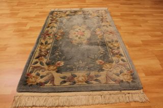 Aubusson Art Deco China Teppich Seiden Glanz 160x92cm 3501 Tappeto Carpet Rug Bild