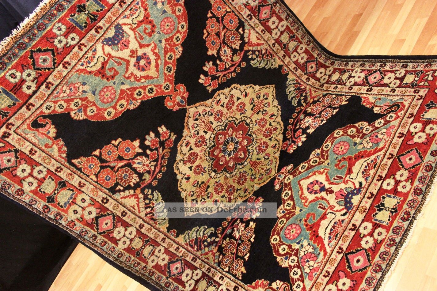 60 - 70 Jahre Antiker Saruq - Mahal Orient Teppich Rug Mahal Carpet Heriz Kazak Teppiche & Flachgewebe Bild