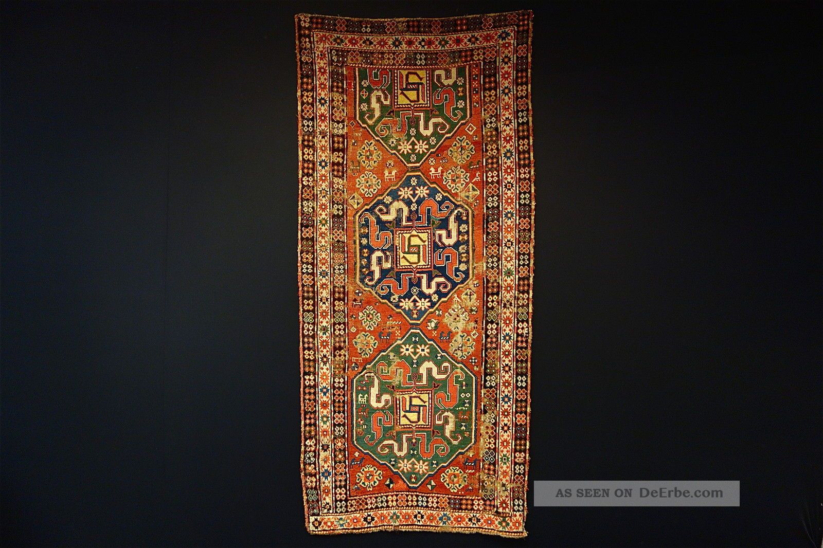 Antike Kaukasus Teppich - Old (chondzoresk) Carpet Teppiche & Flachgewebe Bild