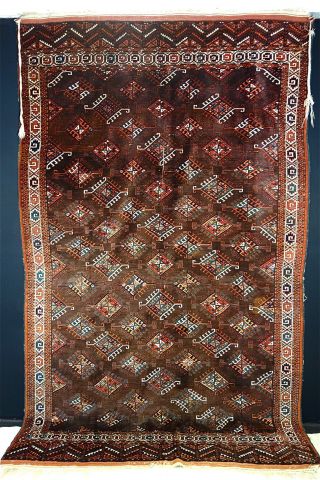 Antike Yomud Teppich - Old (yomud) Carpet Bild