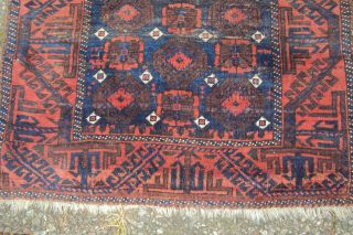 Antiker Turkmenische Teppich Um 1900 160 X 90cm Bild