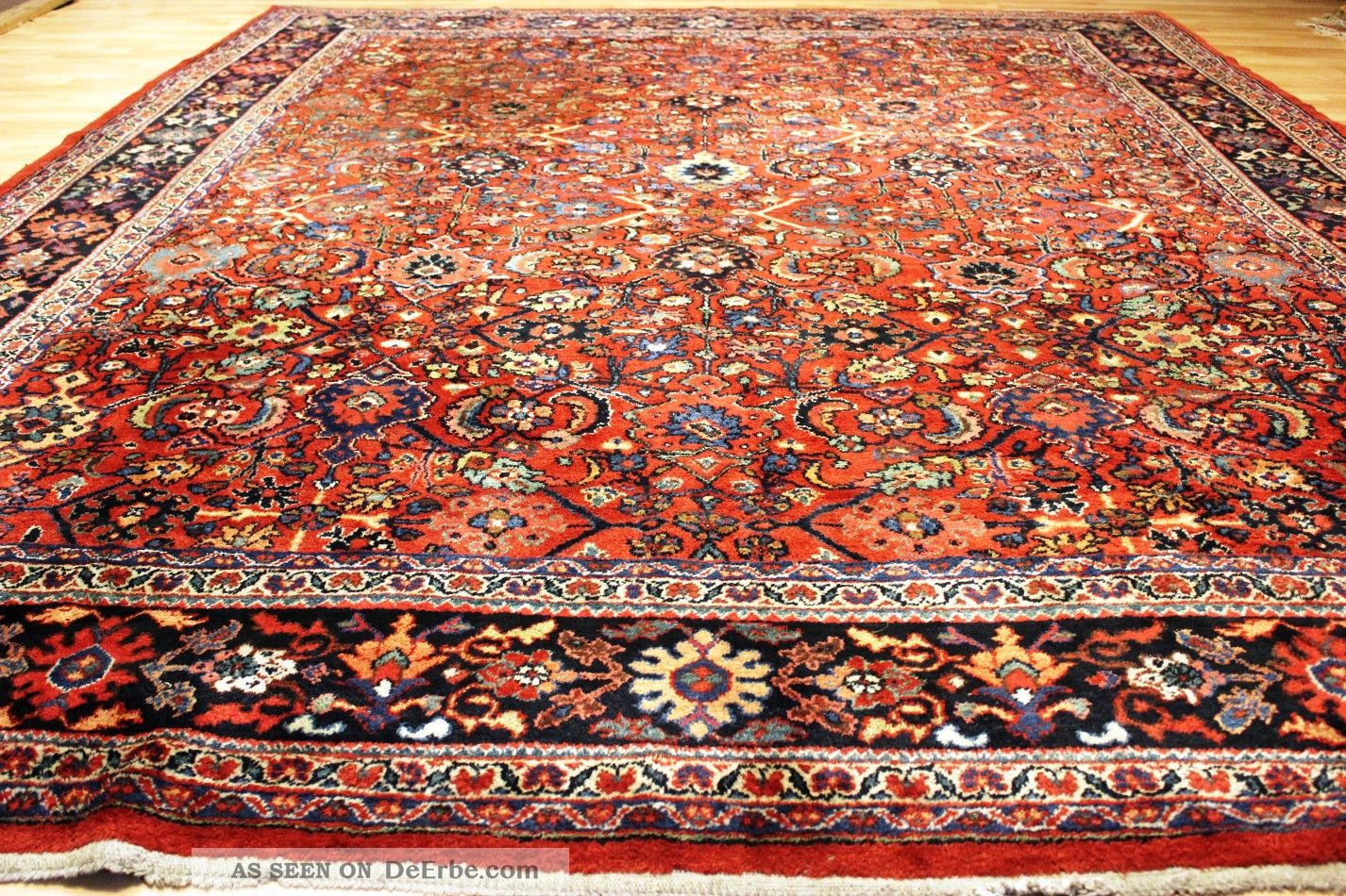 80 Jahre Antiker Alter Saruq - Mahal Orient Teppich Rug Mahal Carpet Heriz Kazak Teppiche & Flachgewebe Bild