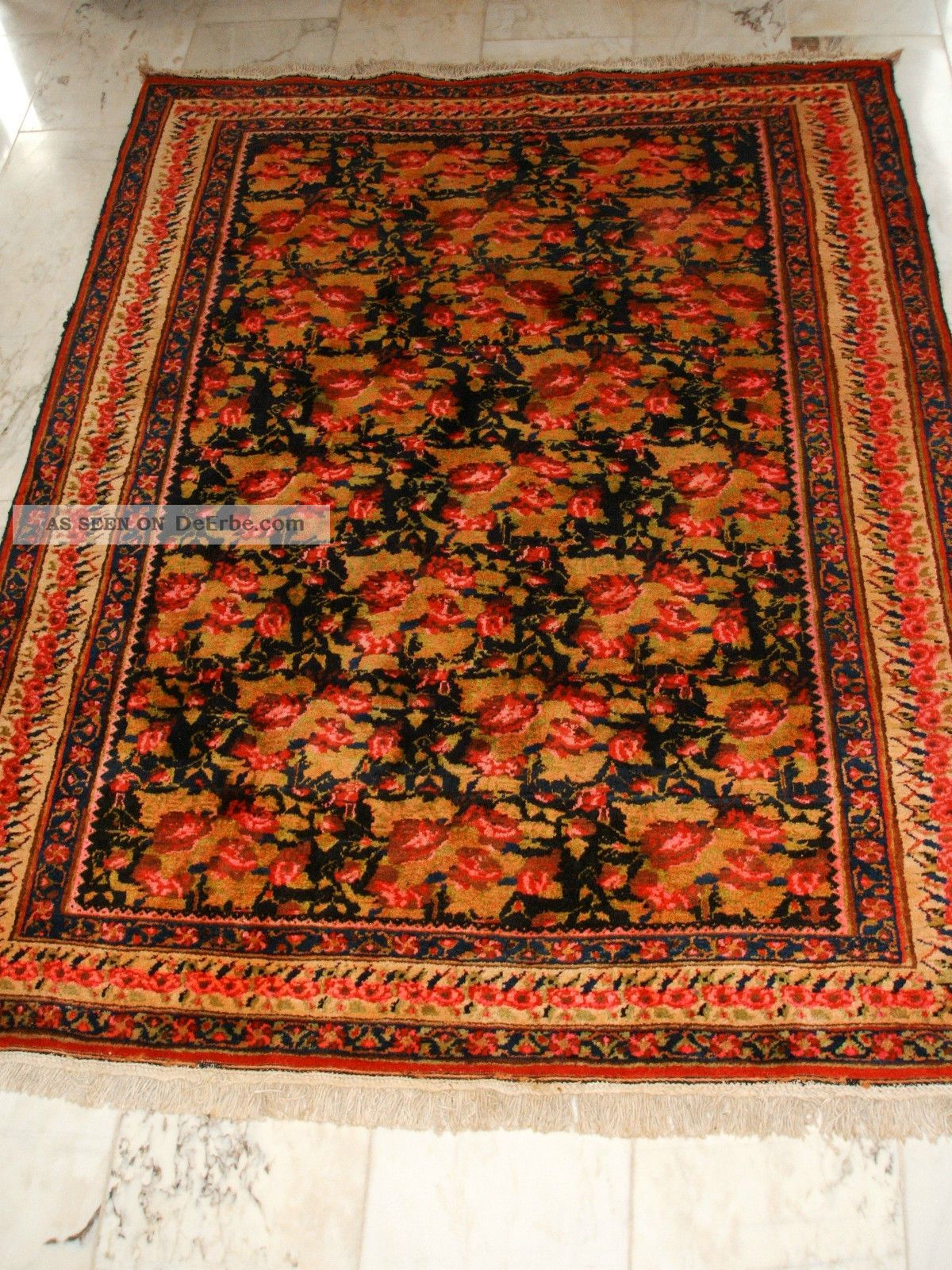 Antiker Orientteppich - Caucasian Design - Antique Rug - Tapis Aubusson Teppiche & Flachgewebe Bild