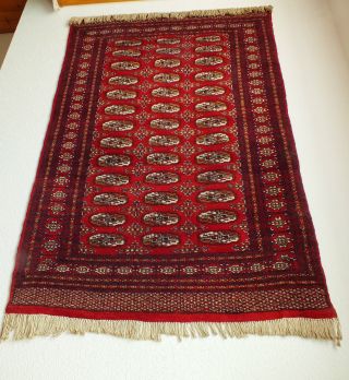 Buchara Teppich Pakistan Orient Handarbeit 124 Cm X 182 Cm Wie Bild