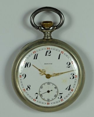 Alte Taschenuhr Zenith - Grand Prix Paris 1900 Pocket Watch Montre De Poche Bild
