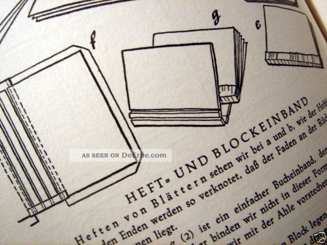Old Buchbinderlehrgang Für Schule Profis,  More 1963 Buchdrucker & Buchbinder Bild