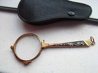 Antike Klappbrille Lorgnon Lorgnette Bild