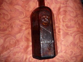 Giftflasche Braun 1 Liter Totenkopf Gift Flasche Poison Bild