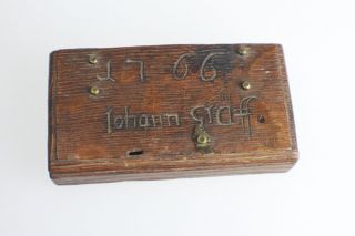 Antiker Seltener Uralte Gewichte Kasten Mit Gewichte Aus 1766 Datiert Johann Grä Bild