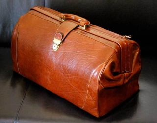 Große Arzttasche - Ledertasche - Reisetasche - Unbenutzt Bild