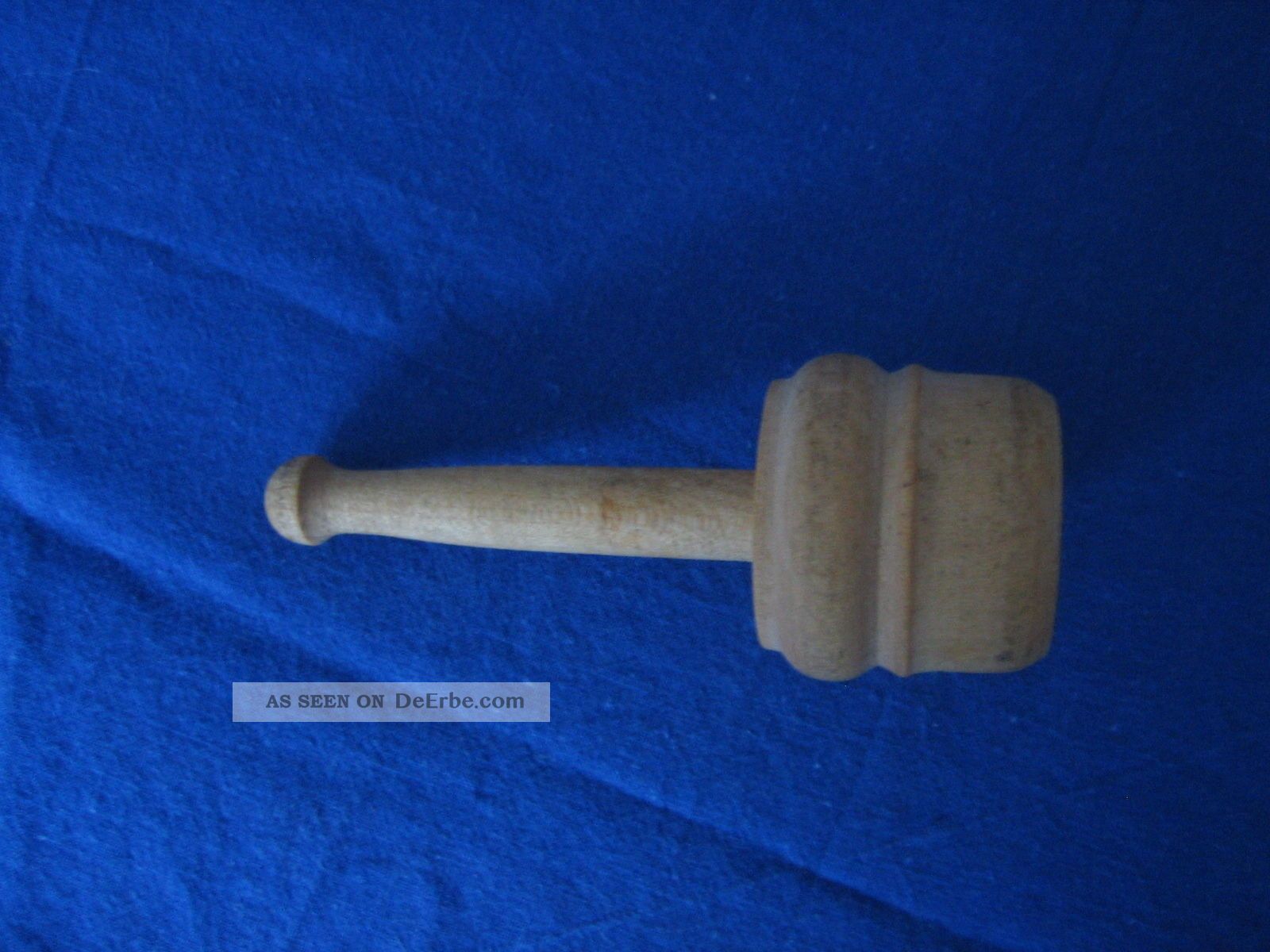 Grand Pochoir / Tampon En Bois Antique à Motif Floral - Pour Tissu Ou Papier Peint - Allemagne Vers 1890