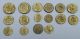 1800 Italienisch Münzwaage Goldwaage Mit 16 Münzgewichte Coin Weights Scales Kaufleute & Krämer Bild 1