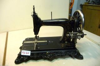 Nr.  1340.  Alte Nähmaschine Rossmann Old Sewing Machine Bild